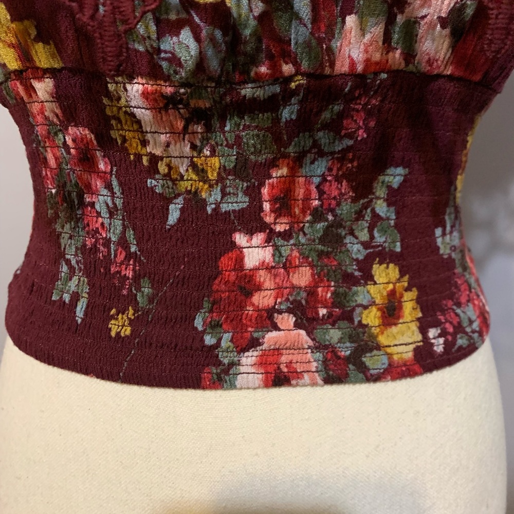 🛍️Haute Project LA Intricate Embroidered Crop Top Sz M - Picture 4 of 16